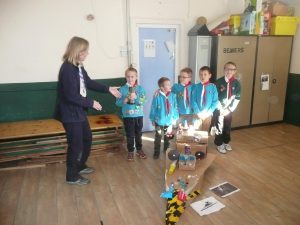 91st Beavers win District junk modelling competition.